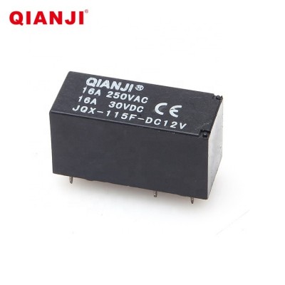 QIANJI Wholesale JQX-115F 2Z 8Pin Miniature PCB 16A 12V Power Relay