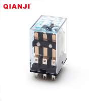 QIANJI China 11Pins 3NO+3NC LED AC DC 12V 24V General Purpose Relay