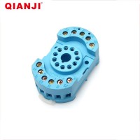 QIANJI Made In China 60.13 Relay 90.23 11 Pin Round Type Plastic Relay Socket