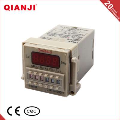 QIANJI DH48S-S Digital Timer Time Delay Relay 110V 220V 380V AC 24V 12V DC